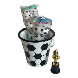 Soccer Easter Basket | Kids Toy Gift Set with Eggs & Trophy for Boy or Girl